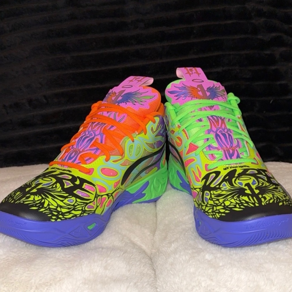 Size 12 Lamelo Ball Puma MB.04 Be You Green Athletic Sneakers Men’s Mesh